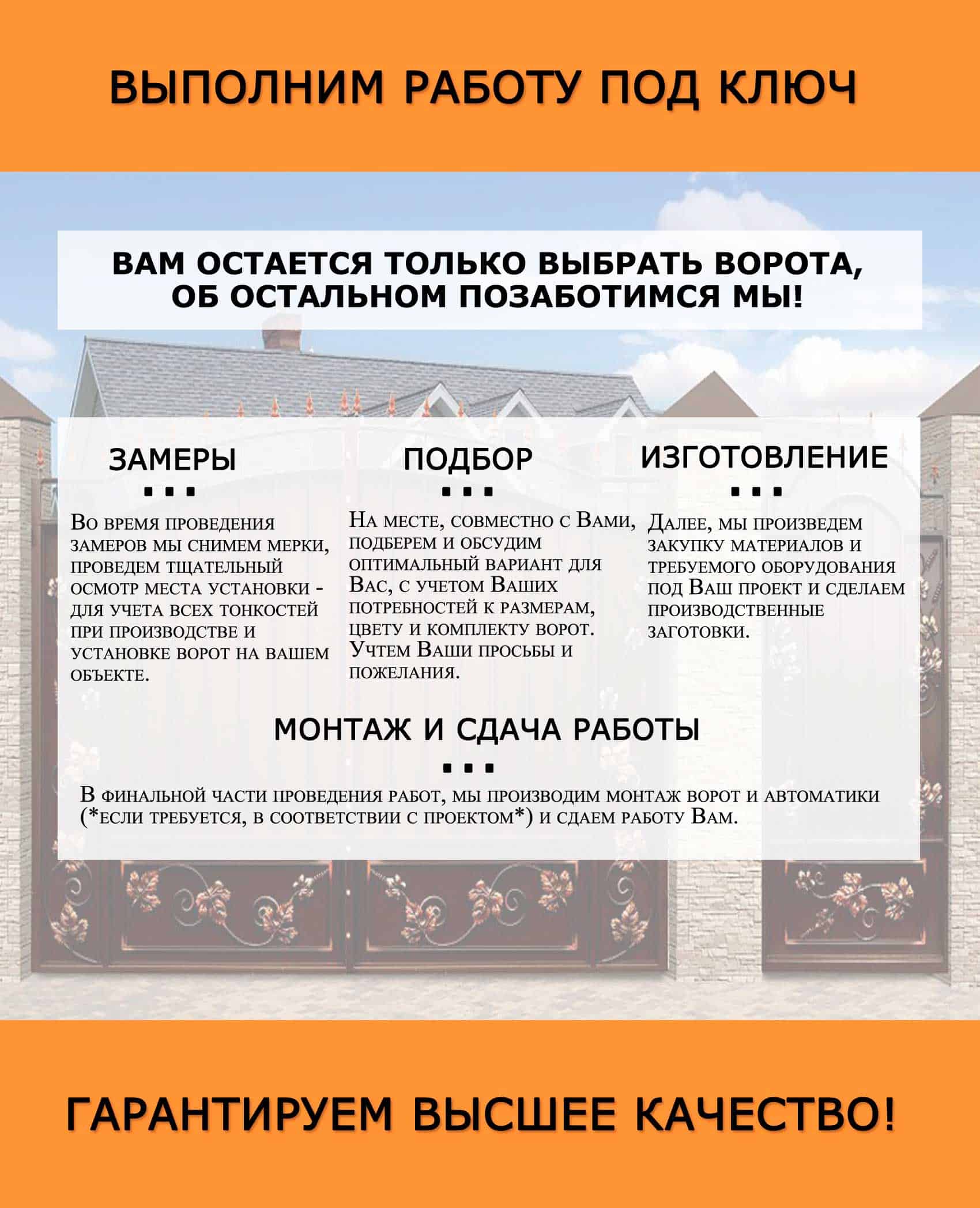 Откатные ворота с автоматическим приводом в городе Речицы